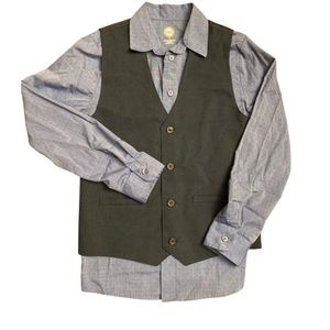 Boys dress shirt and vest